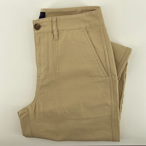 J. Crew Factory Cotton Camp Pant in Tan Size 2 NWT - Picture 2 of 12